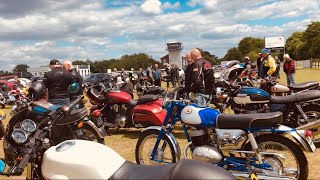 PATHFINDER CAFE Motorcycles & Vickers Viking GAGRW Project Restoration Plane at BLACKBUSHE Airport