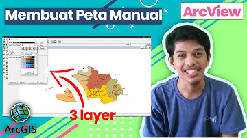 ArcView | TUTORIAL MEMBUAT PETA MANUAL DENGAN SUNGAI DAN JALAN ARCVIEW | STYO PATUH