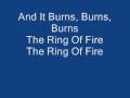 Johnny Cash The Ring Of Fire (with lyrics)