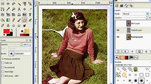 How to restore a photo using the GIMP -part 5