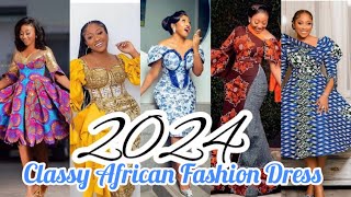 2024 Cute African Fashion Dress Styles For Classy ladies | #ankara #africanfashion #fashion #dresses