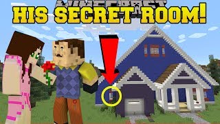 Minecraft: MY NEIGHBOR'S SECRET ROOM!!!  Hello Neighbor  Custom Map