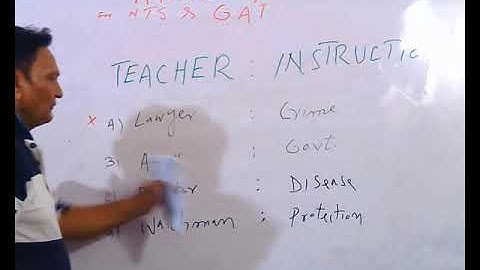 Analogy1, Analogy for Verbal Ability, English for Entry Test