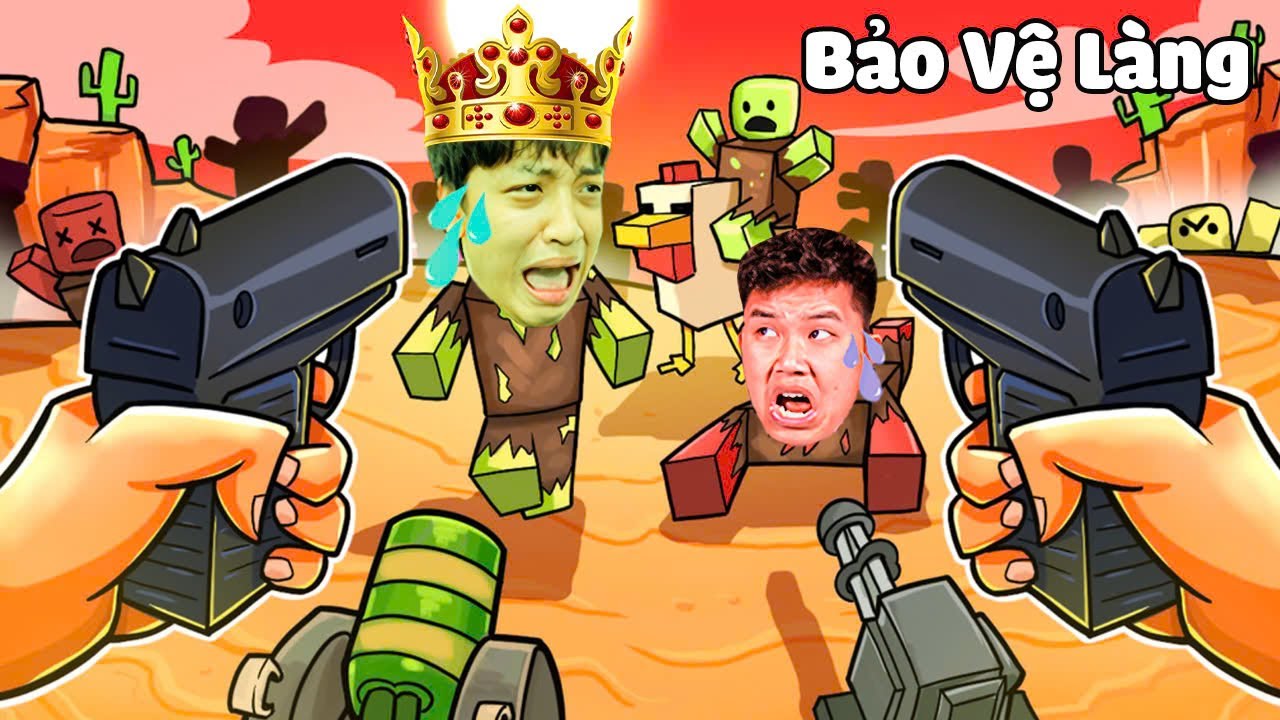 Zomebie Xâm Chiếm Ngôi Làng Trong ROBLOX, Bun Đã Làm Gì Để Bảo Vệ Ngôi Làng ??