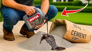 Mix Cement With Motor Oil You Wont Believe This Secret Clever Invention
