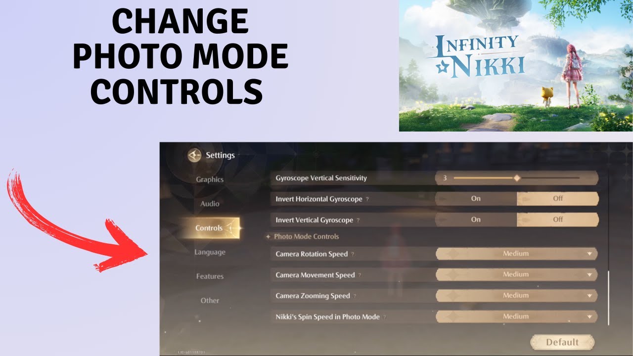 How to Change Photo Mode controls in Infinity Nikki - YouTube