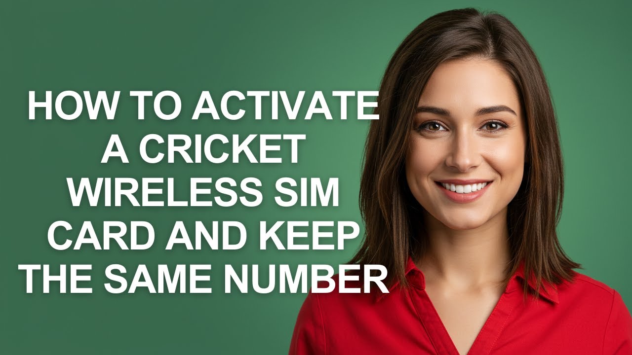 How to Activate a Cricket Wireless Sim Card and Keep The Same Number - AshleyHowTo