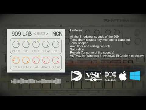 909 Lab 64-bit VST AU plugin instrument