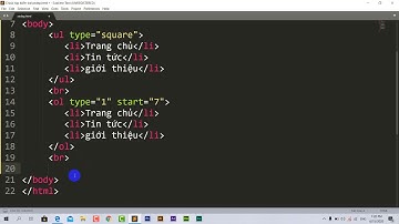 Hướng dẫn sử dụng thẻ list và thẻ "a" trong HTML