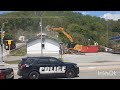 Tear down has begun. Bluefield WV, old gas station 