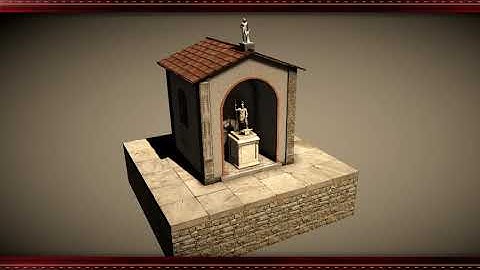 Time-Lapse Video of a typical Roman chapel | Built in Blender