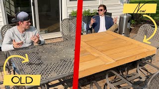 DIY Outdoor Table Cover / Upgrade your Patio by Drew Larsen Designs 616 views 1 year ago 7 minutes, 55 seconds