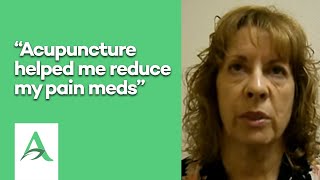 Acupuncture has allowed me to reduce my pain medications by 75%