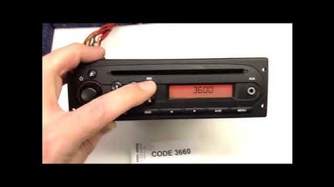 Renault car stereo - code entry instructions