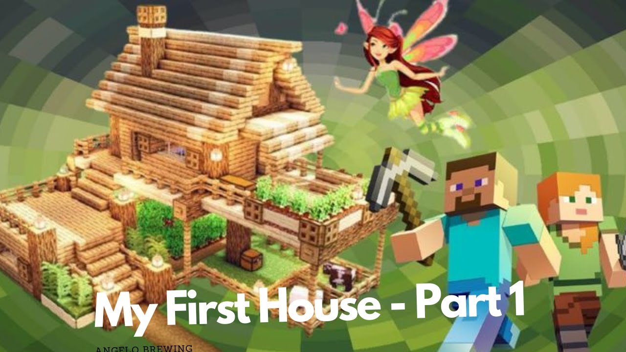 My First House in Minecraft - Part 1 #minecraft - YouTube