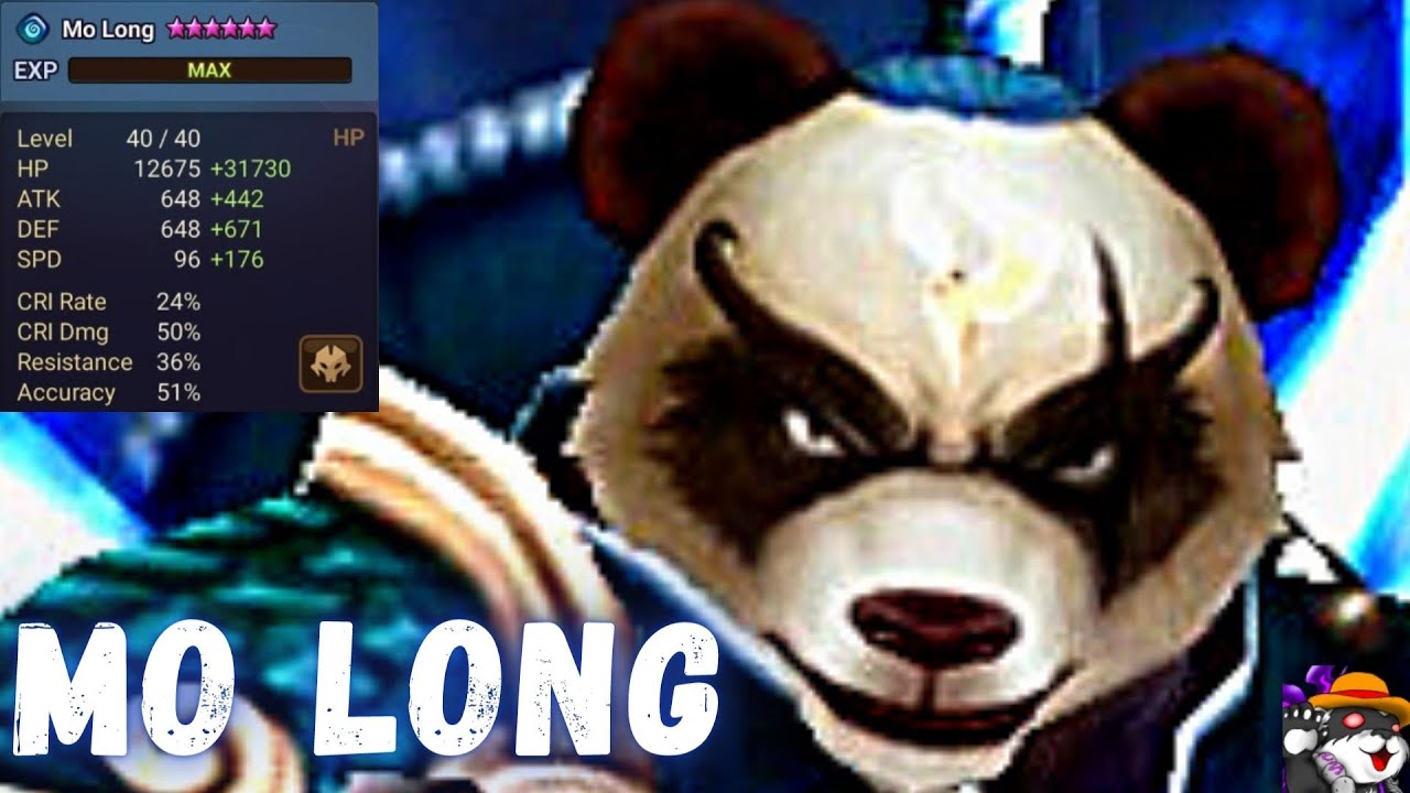 The Power Of Vampire Mo Long (Water Panda Warrior) In RTA Summoners War ...
