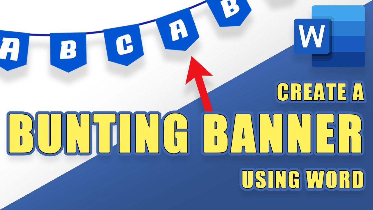 tutorial-create-a-printable-bunting-banner-in-word-easy-youtube