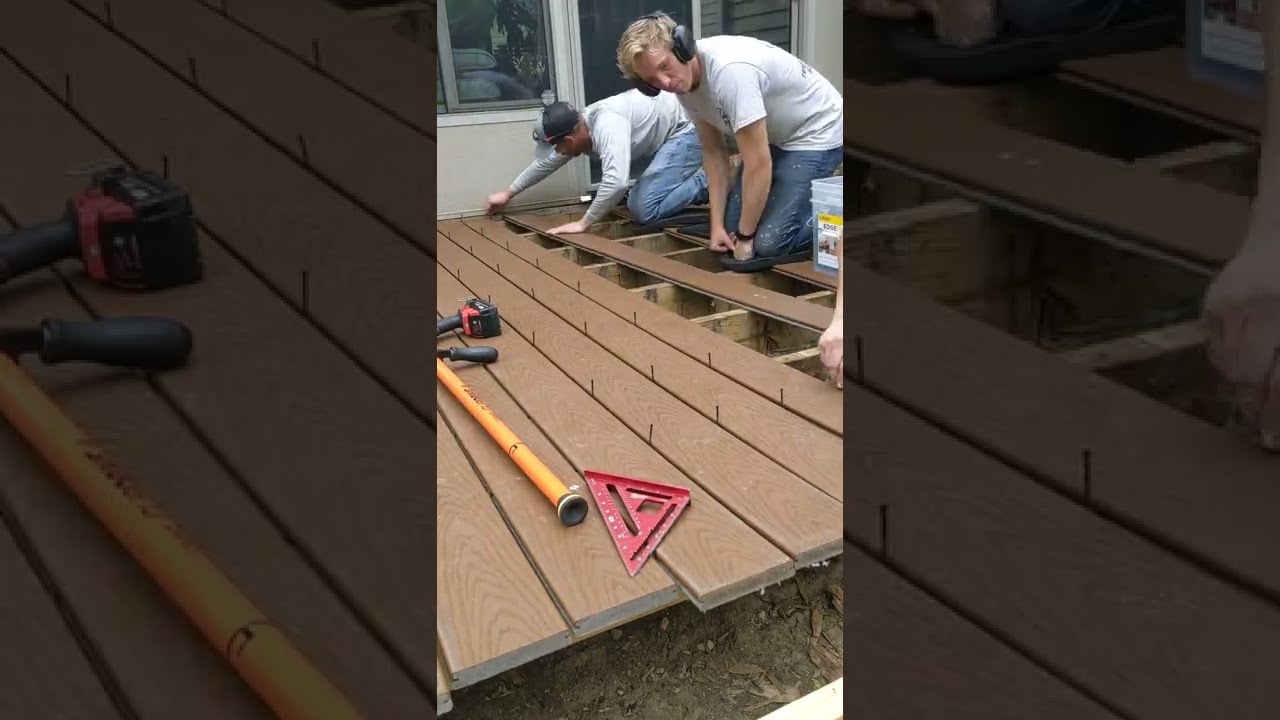 Install Composite Decking Trex Saddle Camo Clips