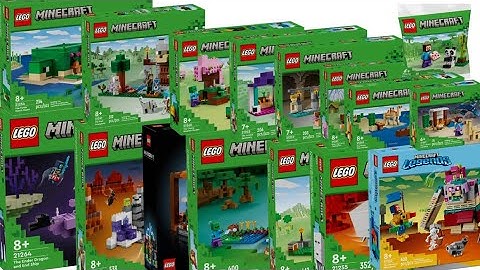 All LEGO Minecraft Sets 2024 Compilation Speed Build Reviews