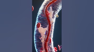 Real-Time 3D Animation of Blood Flow in a Human Vessel #anatomy #3danimation #aihealth #doctor