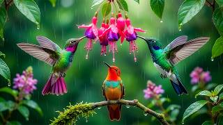 Soothing Piano with Forest Birdsong 🌿 Rainy Nature Ambience for Stress Relief & Inner Peace