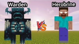 Herobrine vs warden in Minecraft || 100 wardens vs Herobrin