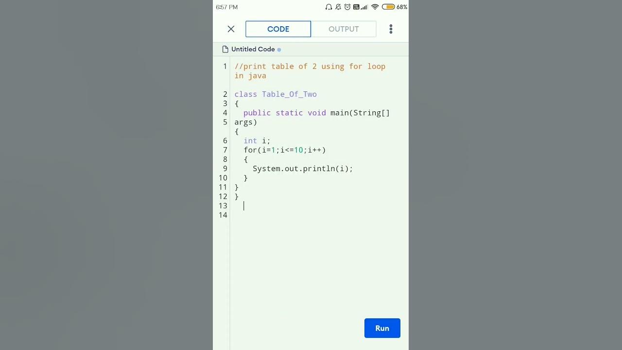 print 1 to 10 using for loop in java . #shorts #shortsvideo - YouTube