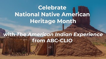 Discover The American Indian Experience Database from Bloomsbury/ABC-CLIO