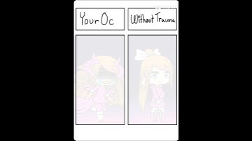 My oc with and without trauma! #2024 #gacha #oc #capcut #gachalife #myoc #gachagames #trauma