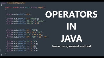 Chapter 29: Operators in Java | Learn using easiest way