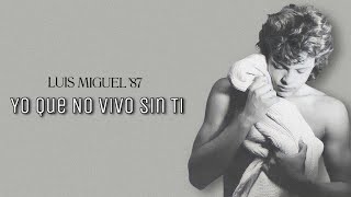 Luis Miguel - Yo Que No Vivo Sin Ti (Remasterizado 2022) Hq Audio