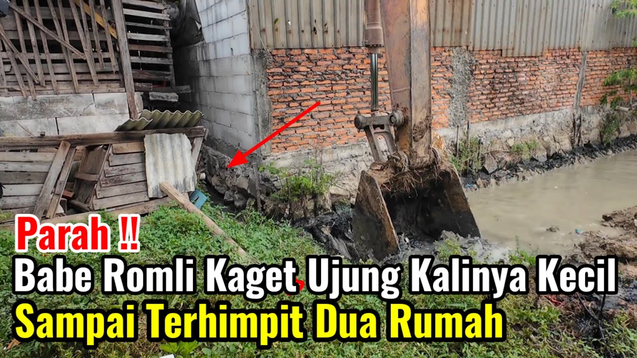 Parah‼️Babe Romli Kaget Ternyata Ujung Kalinya Kecil Banget Dan Terhimpit Rumah