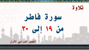 سورة فاطر من 19 إلى 30