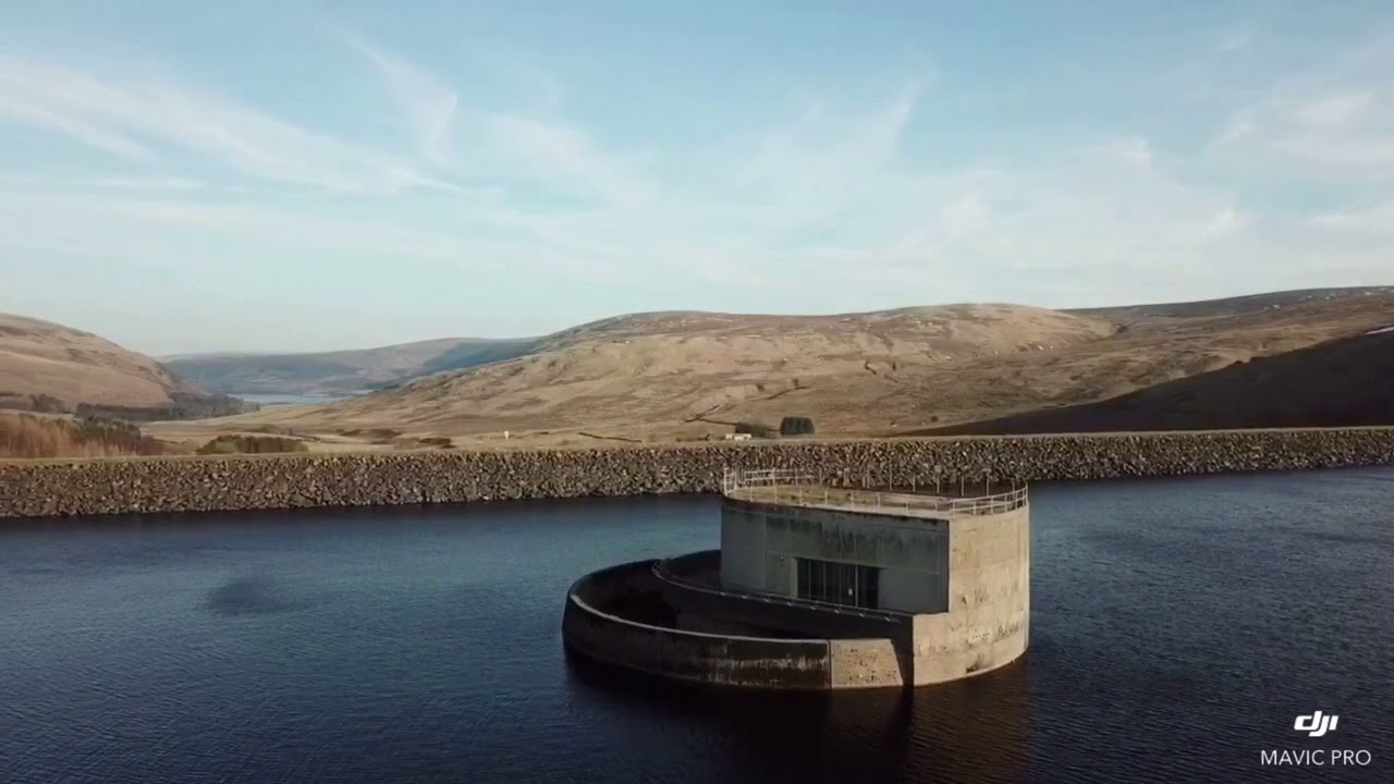 Megget dam and Talla reservoir with dji drones