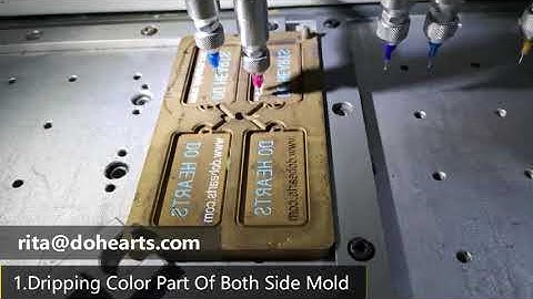 Automatic 3D Soft PVC Rubber Keychain Making Machine PVC Rubber Label Badge Making Machine
