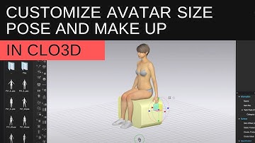 How to customize avatar size and make up in CLO3D
