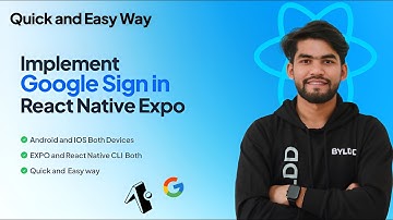 Google Sign-In with React Native Expo (2025) | React Native Google SignIn  Setup for iOS & Android