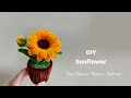 Diy flowers  how to make sunflower in pot from pipe cleaner 29  handmade diy pipe cleaner flowers