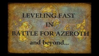 Leveling a New Character in BfA - Best zones to level in