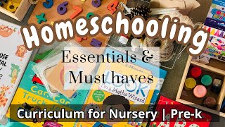 Homeschool must haves + Supplies | How to start preschool at home | Merry Kinder