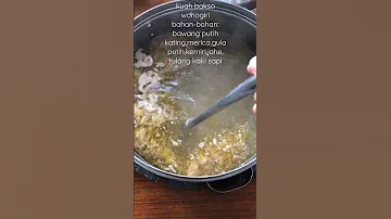 Kuah Bakso Wonogiri Benar2 Sedap Dan Gurih Mieayam Mieayambakso Bakso Resepmieayam Baksoenak 