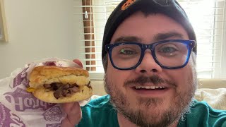 Stoned and Starving Episode 48 - Hardees/Carls Jr.s Prime Rib and Fried Egg Biscuit Sandwich
Stoned and Starving is a bite sized junk food review show created by filmmaker Ronald Short aka @ronaldtheshort.
In episode 48, Ronald tries Hardees new Prime Rib and Fried Egg Biscuit sandwich while visiting family in Indiana.
Music by Kyle Cates aka @kacmusic.
New episodes whenever Im in the mood.
If you enjoyed the video, consider supporting the creator whos currently not able to work. Why not Venmo him a lil something something? Username is RonaldJShort. Thank you! Stoned and Starving Episode 48 - Hardees/Carls Jr.s Prime Rib and Fried Egg Biscuit Sandwich