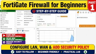 FortiGate Firewall Setup for Beginners | Complete Step-by-Step Configuration Guide | Part 1