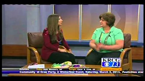 Learning about the King cake with Lanette Kielbasa