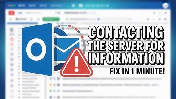 Fix “Contacting the Server for Information” in Outlook (100% Working | 10 Seconds)