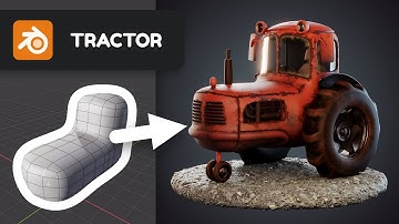 Tractor in Blender 2.90 - 3D Modeling Timelapse