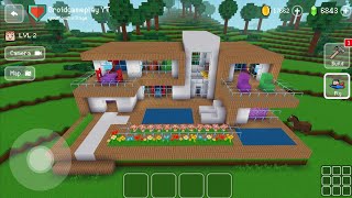 Modern House -  Block Craft 3d: Building Simulator Games for Free screenshot 5