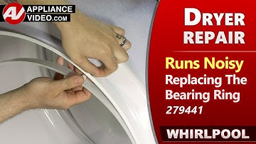 Dryer making Squealing, Grinding noise - Bearing Ring issues - Diagnostic & Repair by Factory Tech.