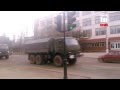 Колонна военной техники проехала по Керчи