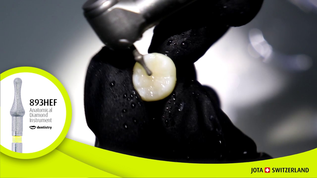 Dental Diamond Bur 893HEF (Hemispherical, Concave Side) - Preparation Procedure - JOTA